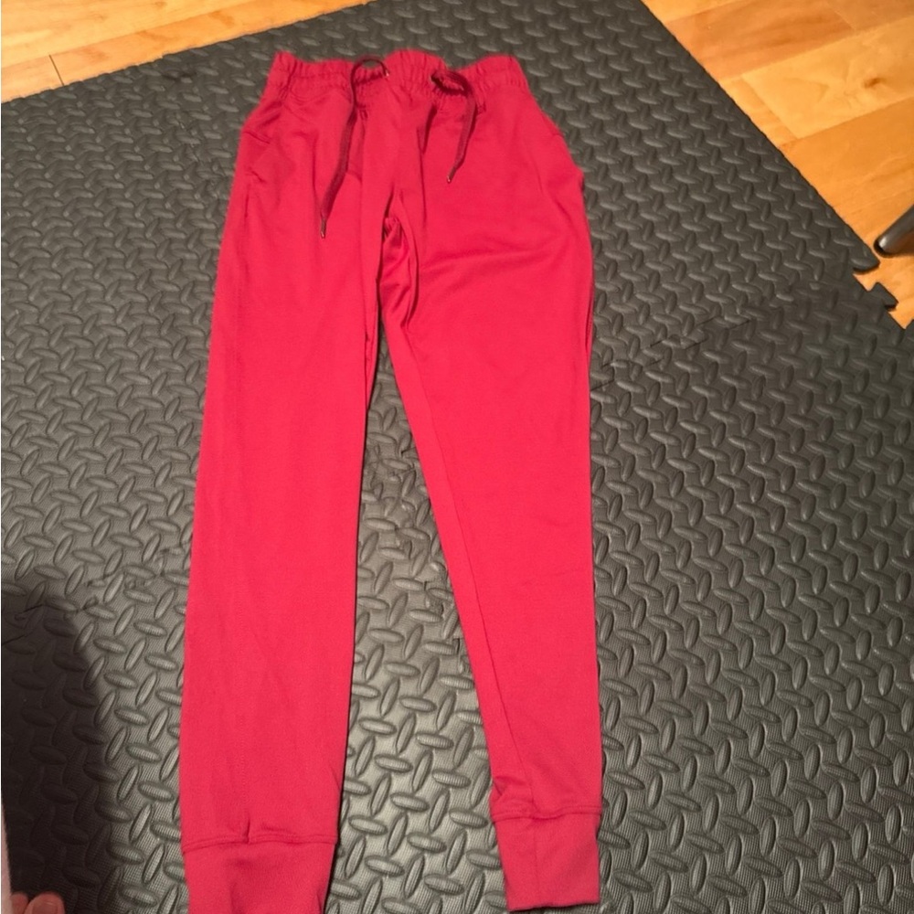 Women's Red Jogger Pants